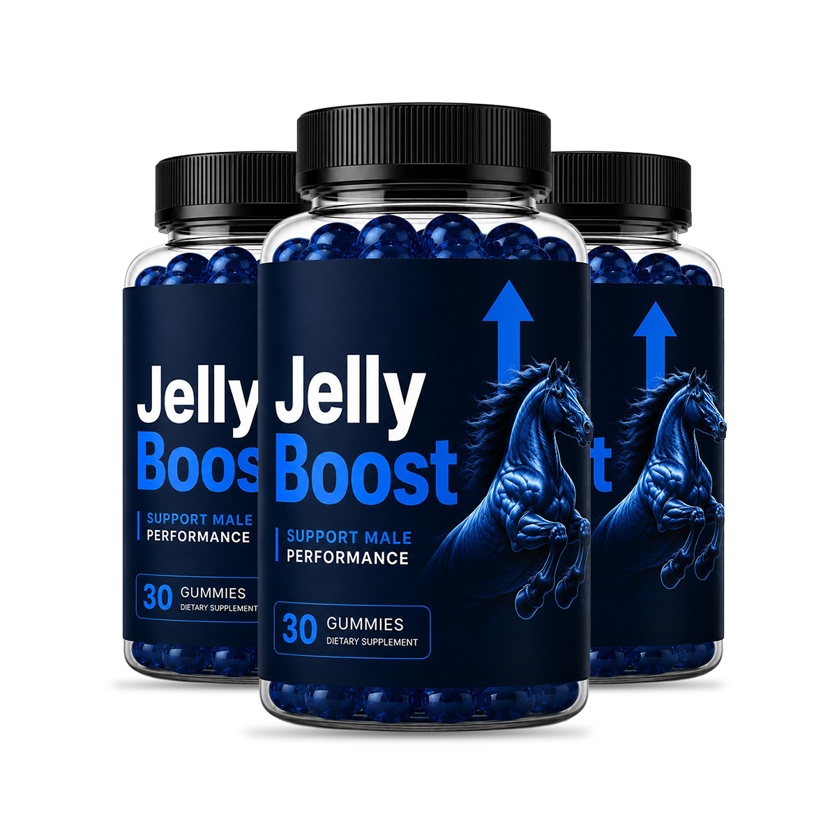 JellyBoost Men's Vitality Gummies - 3 Bottle Supply