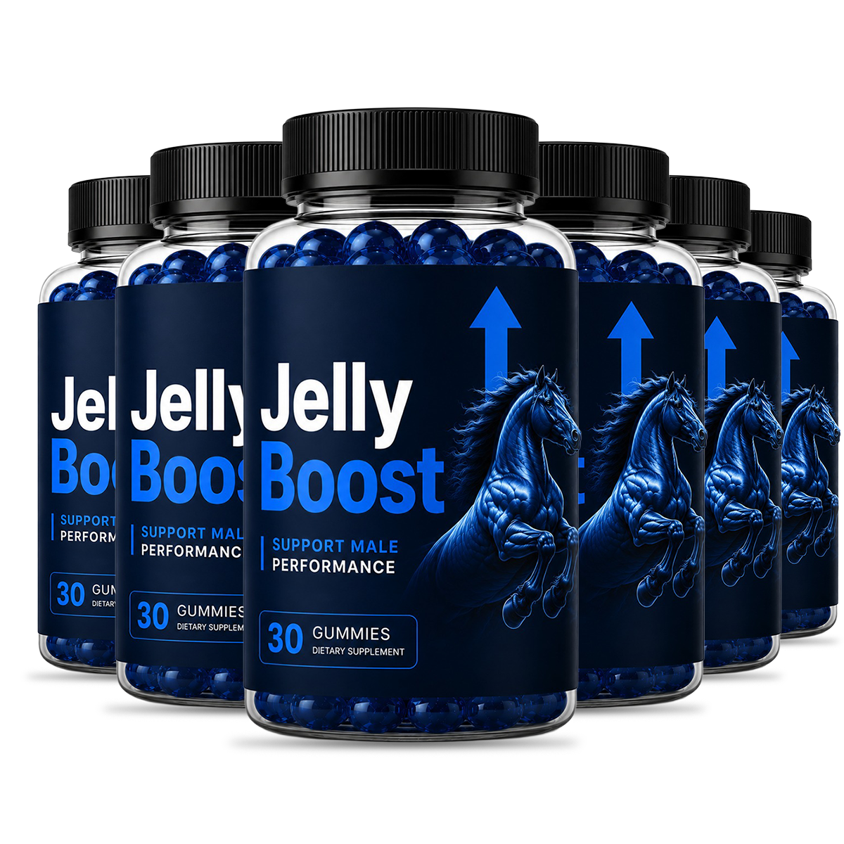 JellyBoost 6 Bottle Package - Best Value Men's Vitality Gummies